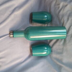 Simple Modern Spirit Wine Bundle 2 Tumbler Glasses Cups + Lids + Bottle Set